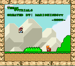 Super Mario World - The Sixty-four Trials (demo) Title Screen